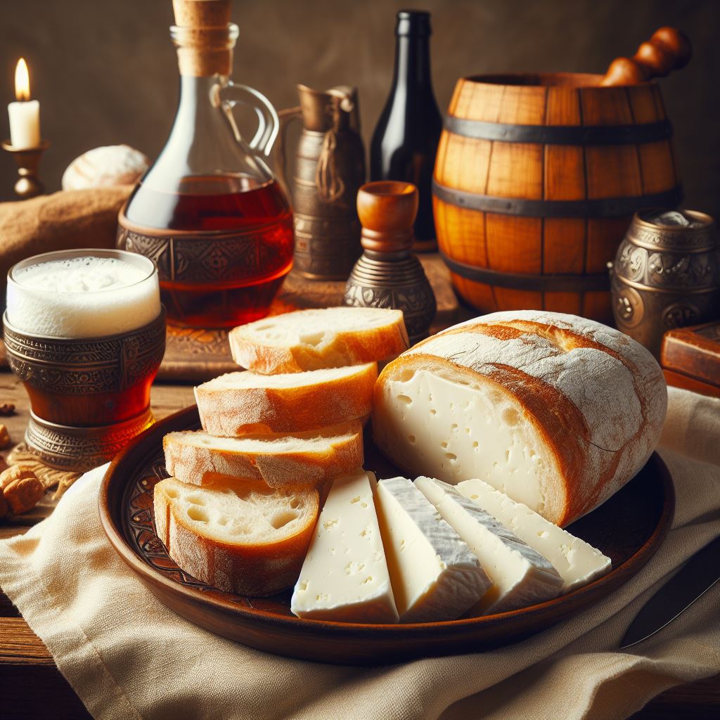 CHEESE is the best. A little fresh bread and a cup of tea.